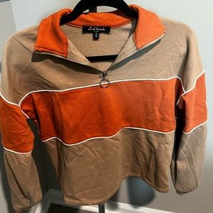 US Size Small, Orange and Tan
